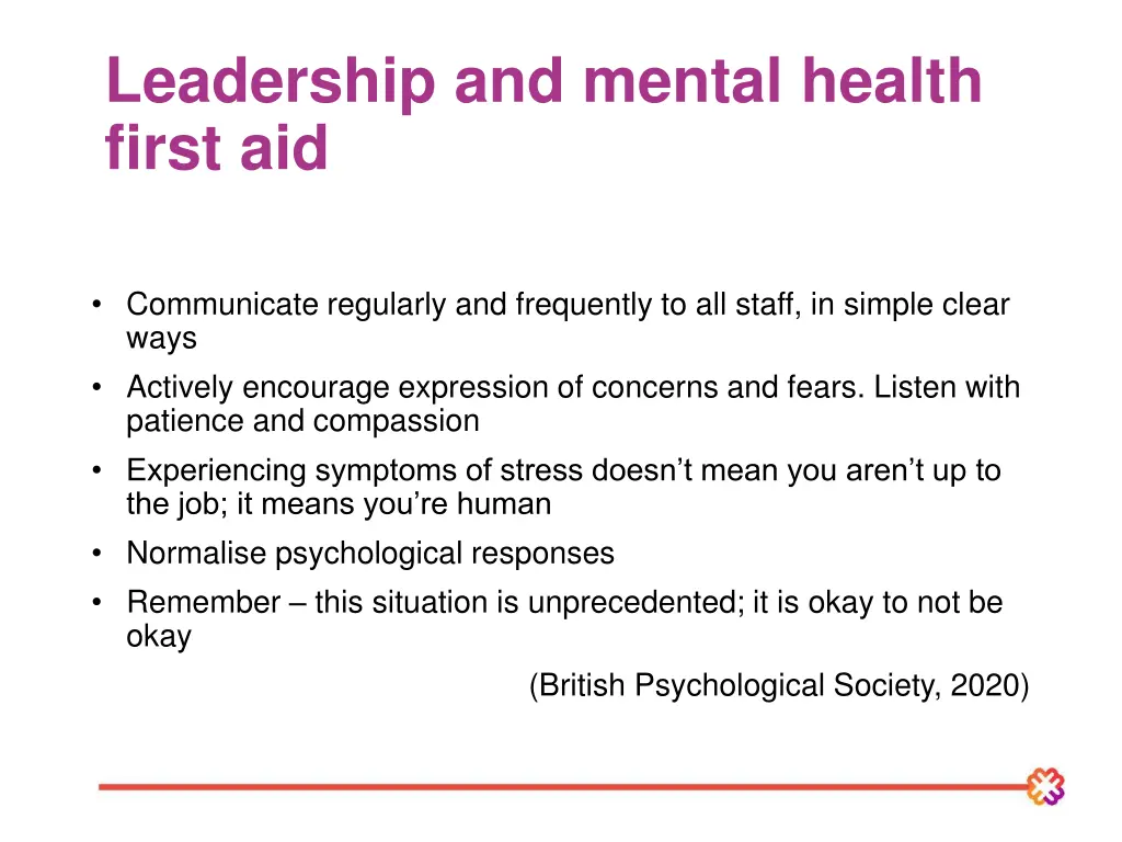 leadership and mental health first aid 1