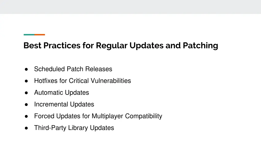best practices for regular updates and patching