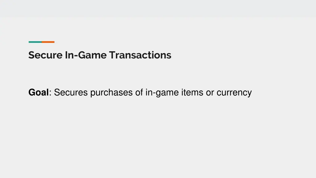 secure in game transactions