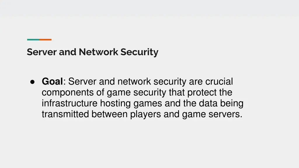 server and network security