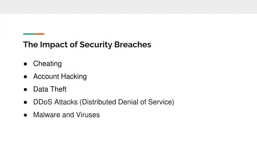 the impact of security breaches