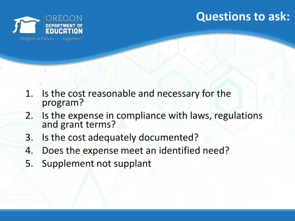 questions to ask
