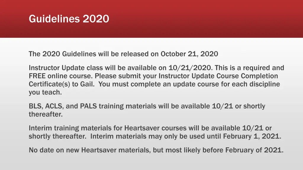 guidelines 2020