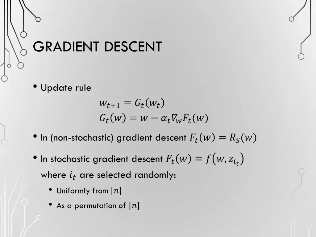 gradient descent