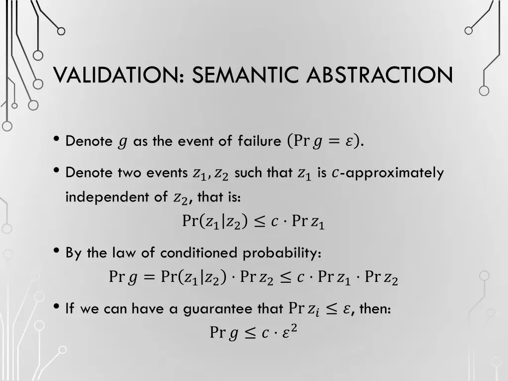 validation semantic abstraction