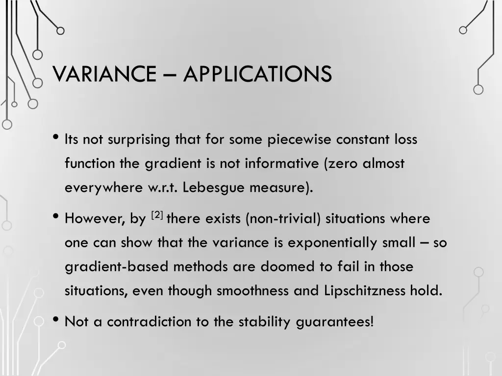 variance applications