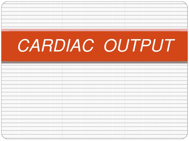 cardiac output