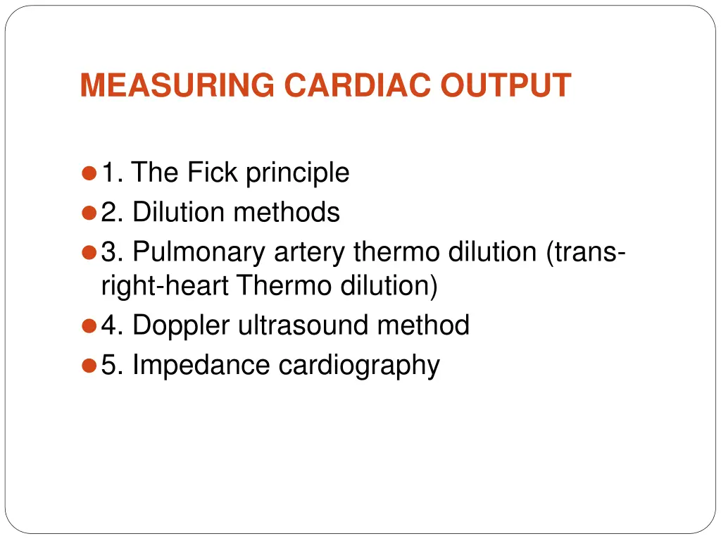 measuring cardiac output