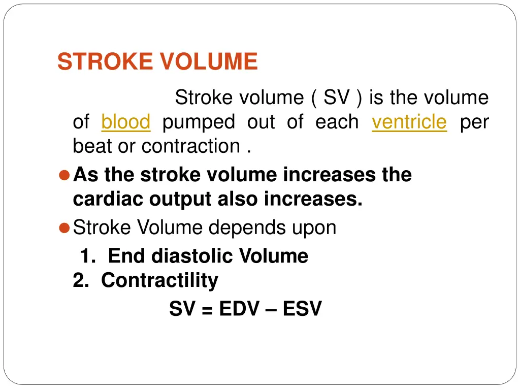 stroke volume
