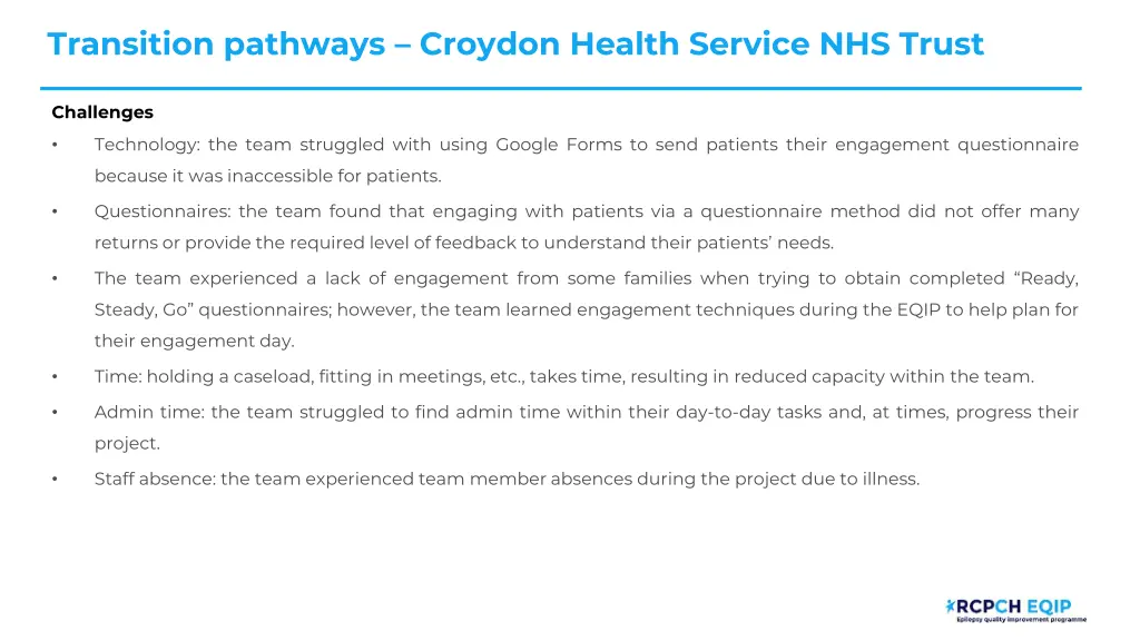 transition pathways croydon health service 4