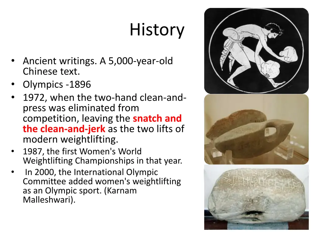 history