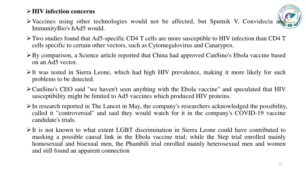 hiv infection concerns vaccines using other