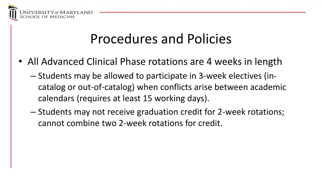 procedures and policies