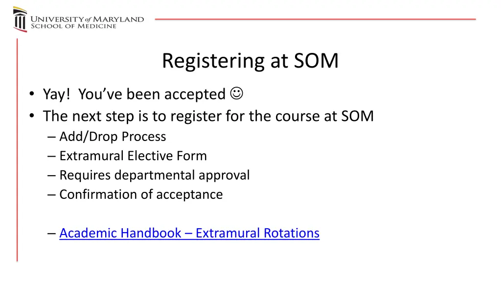registering at som