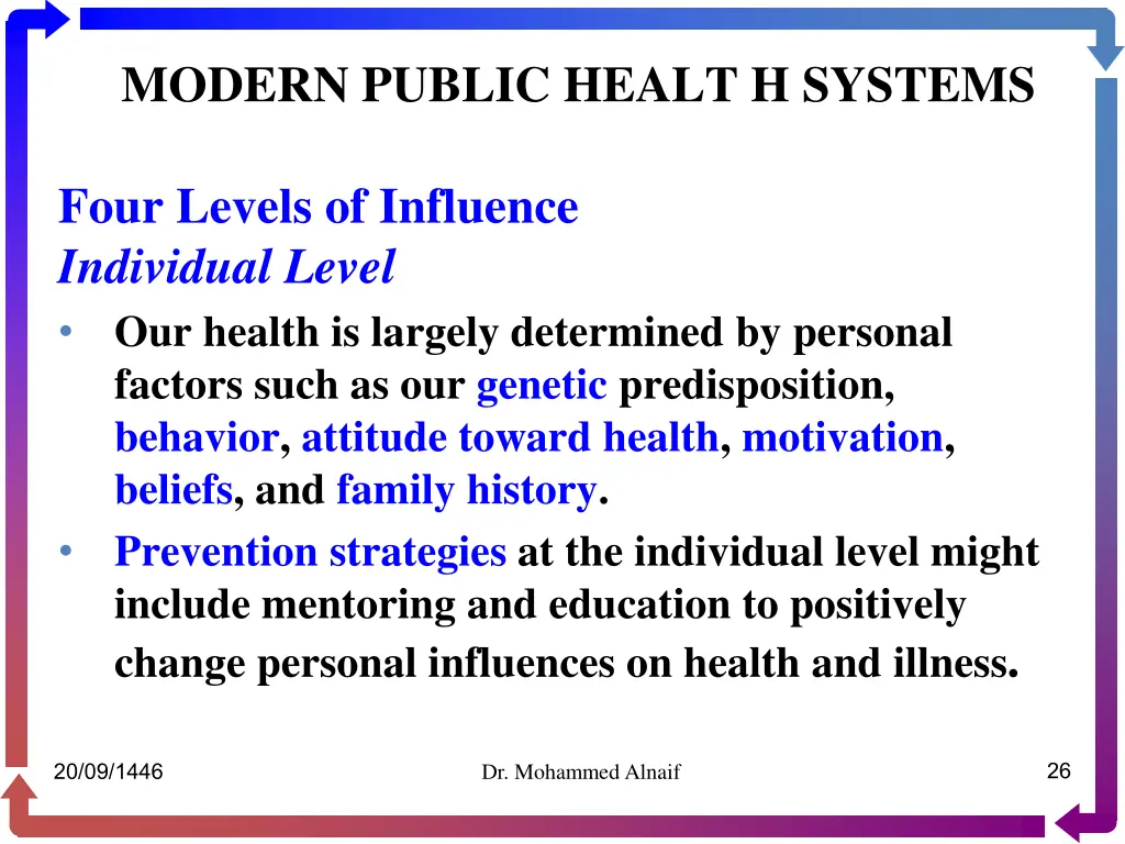 modern public healt h systems 22