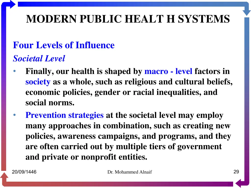 modern public healt h systems 25