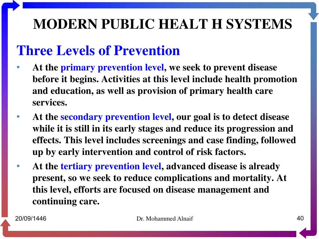modern public healt h systems 36