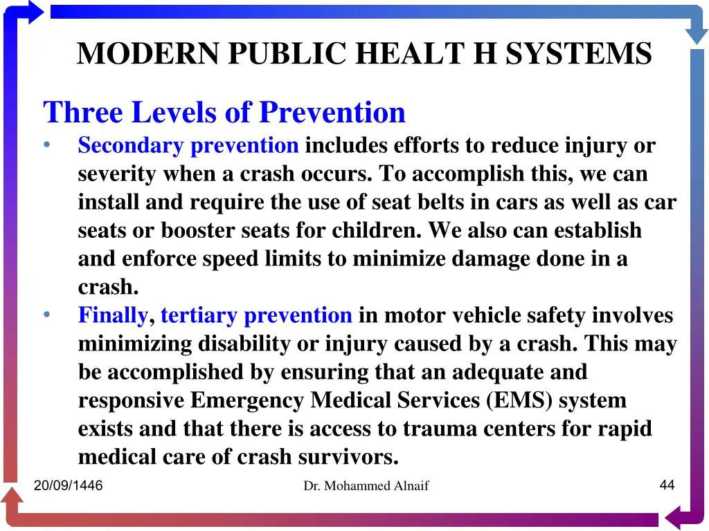modern public healt h systems 39