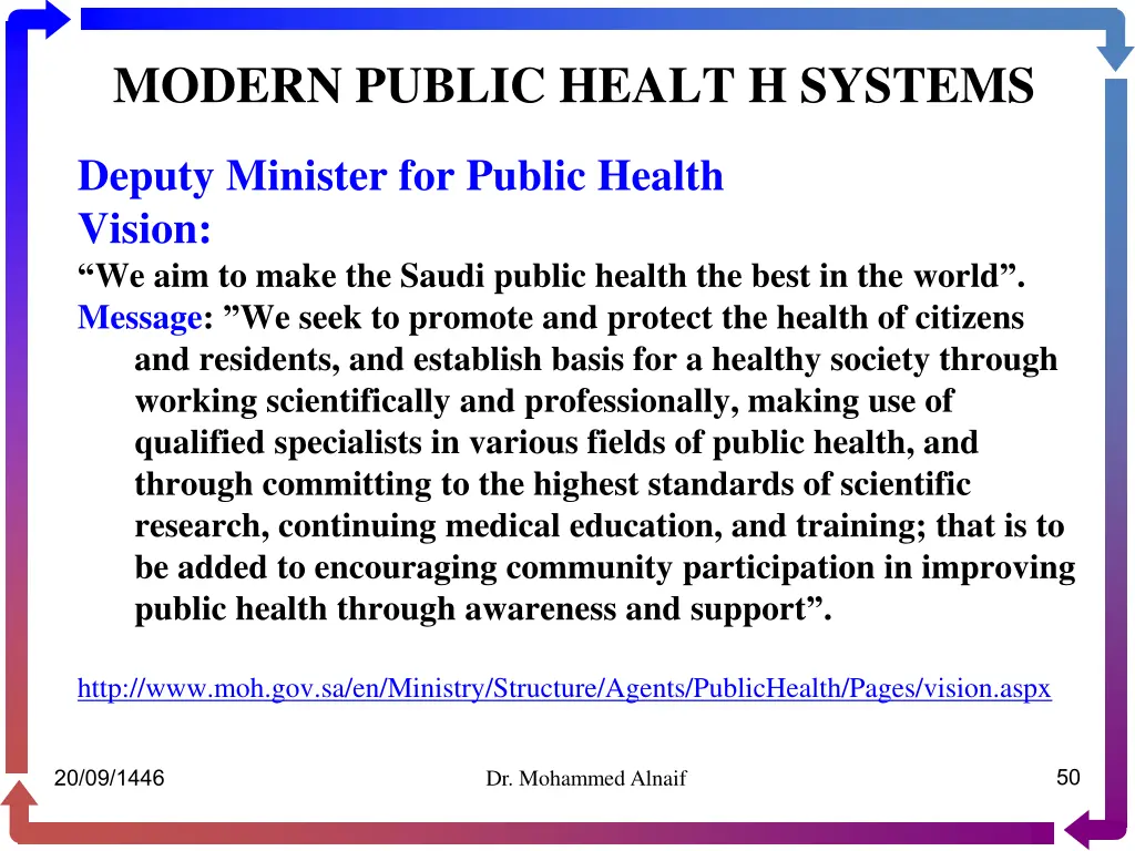 modern public healt h systems 45