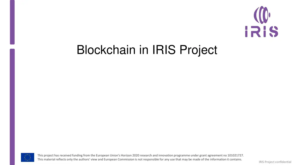 blockchain in iris project