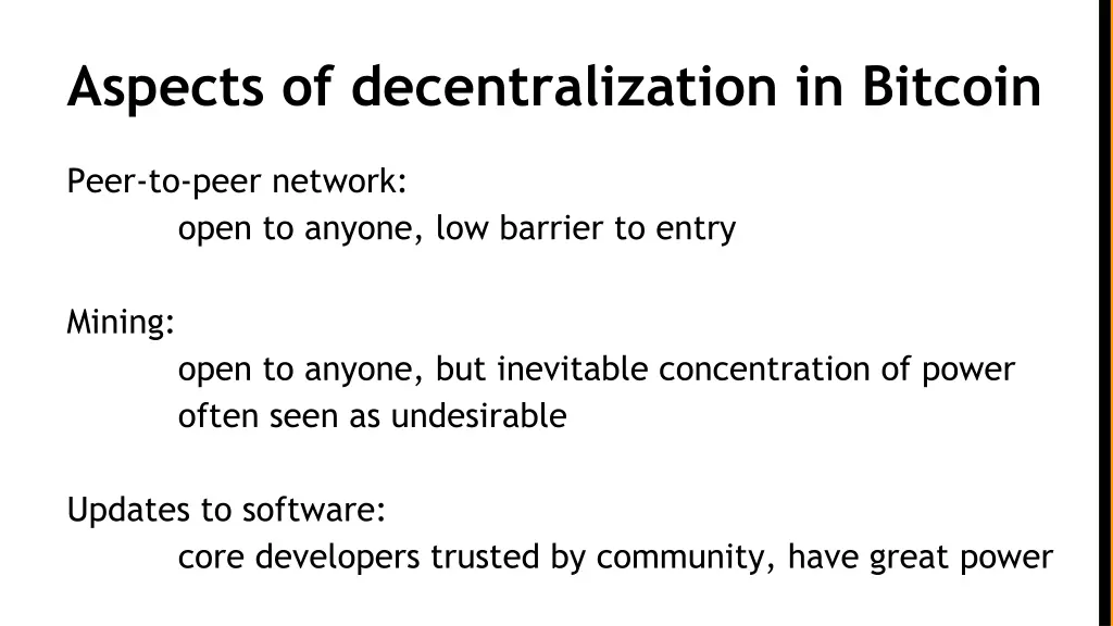 aspects of decentralization in bitcoin 1