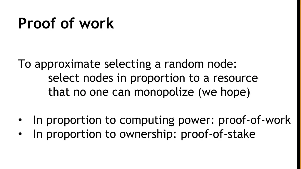 proof of work