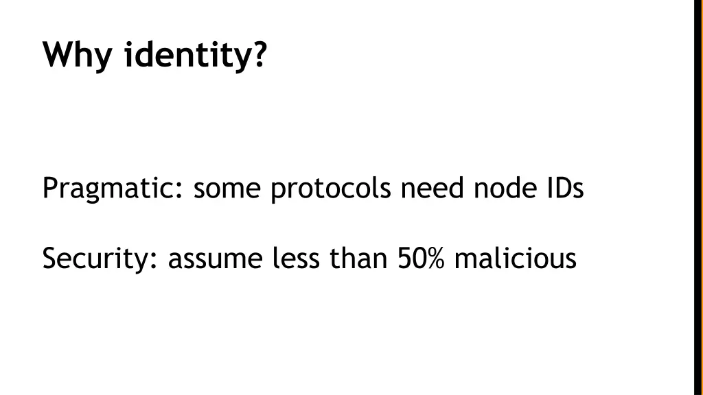 why identity