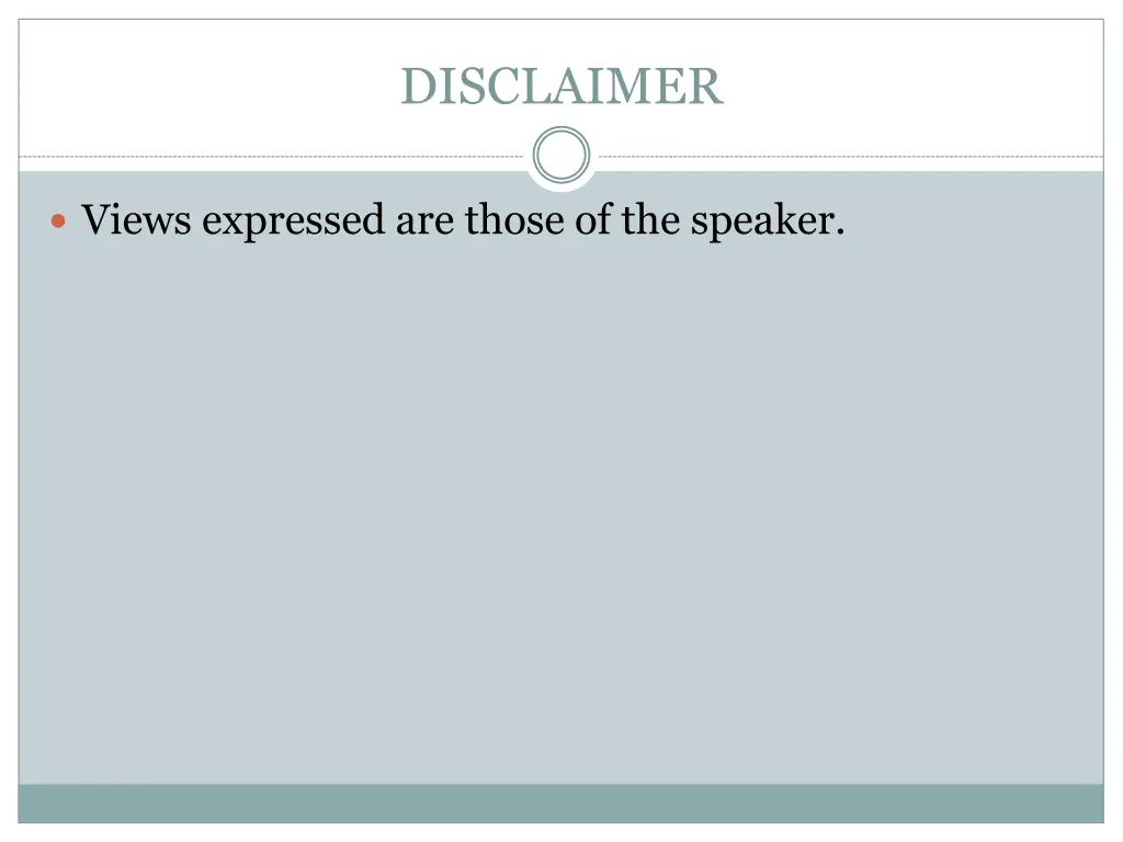 disclaimer
