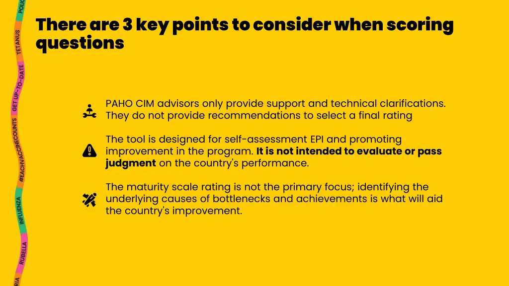 there are 3 key points to consider when scoring