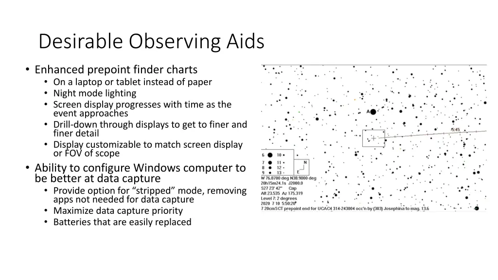 desirable observing aids
