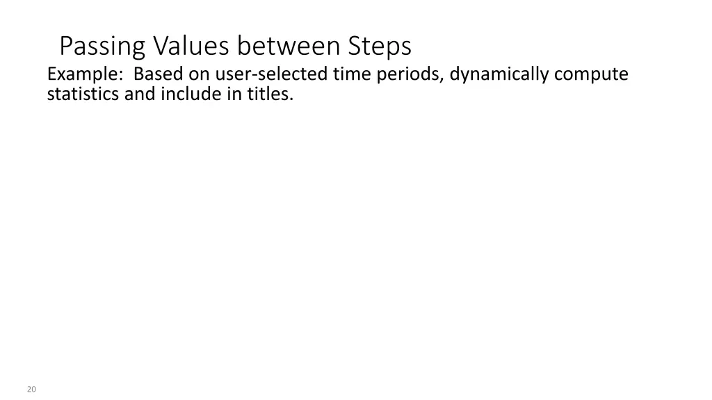 passing values between steps example based