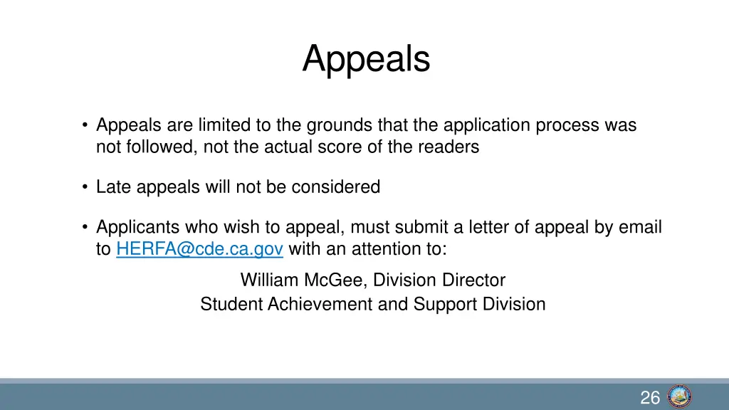 appeals
