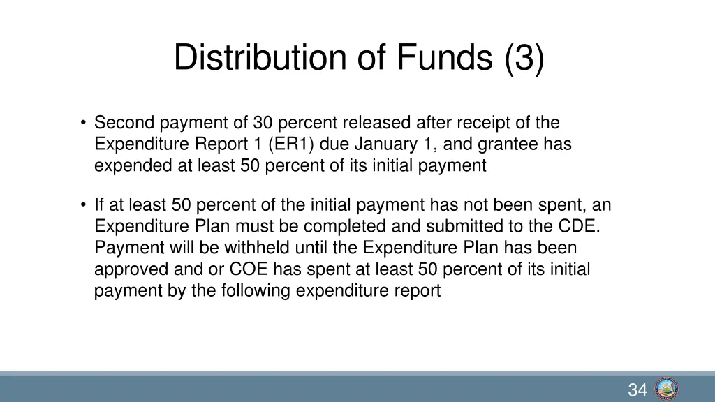 distribution of funds 3