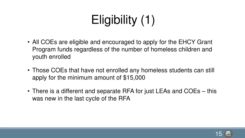 eligibility 1