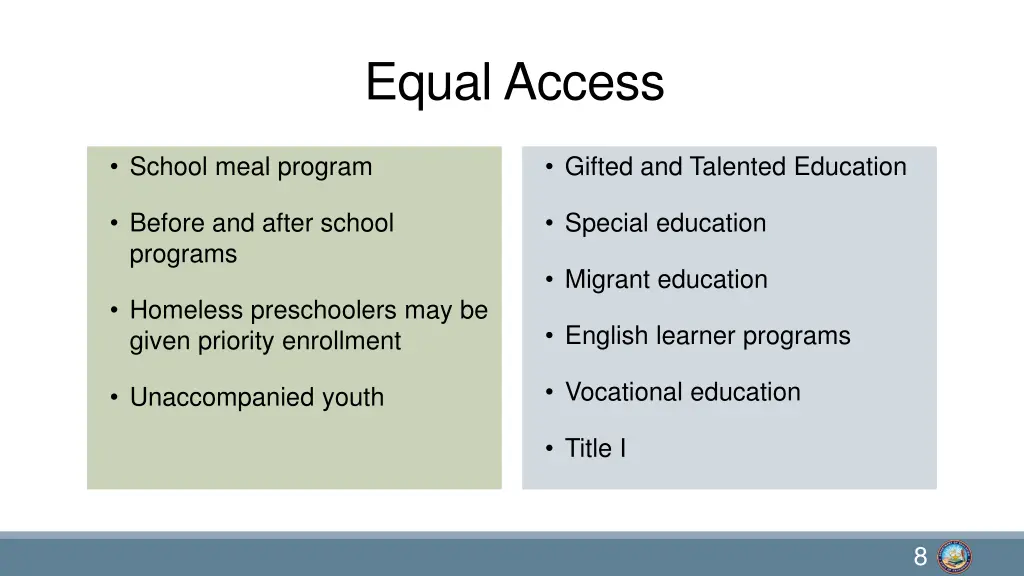 equal access