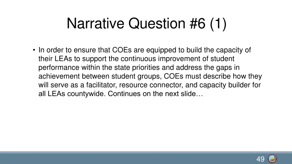 narrative question 6 1