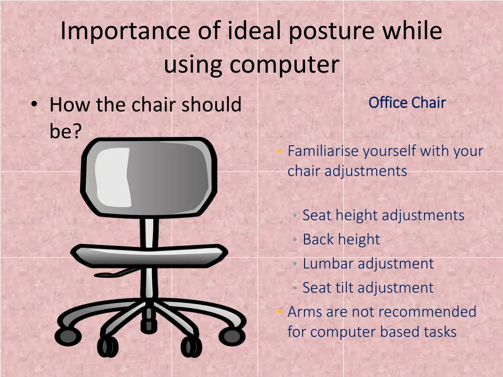 importance of ideal posture while using computer 2