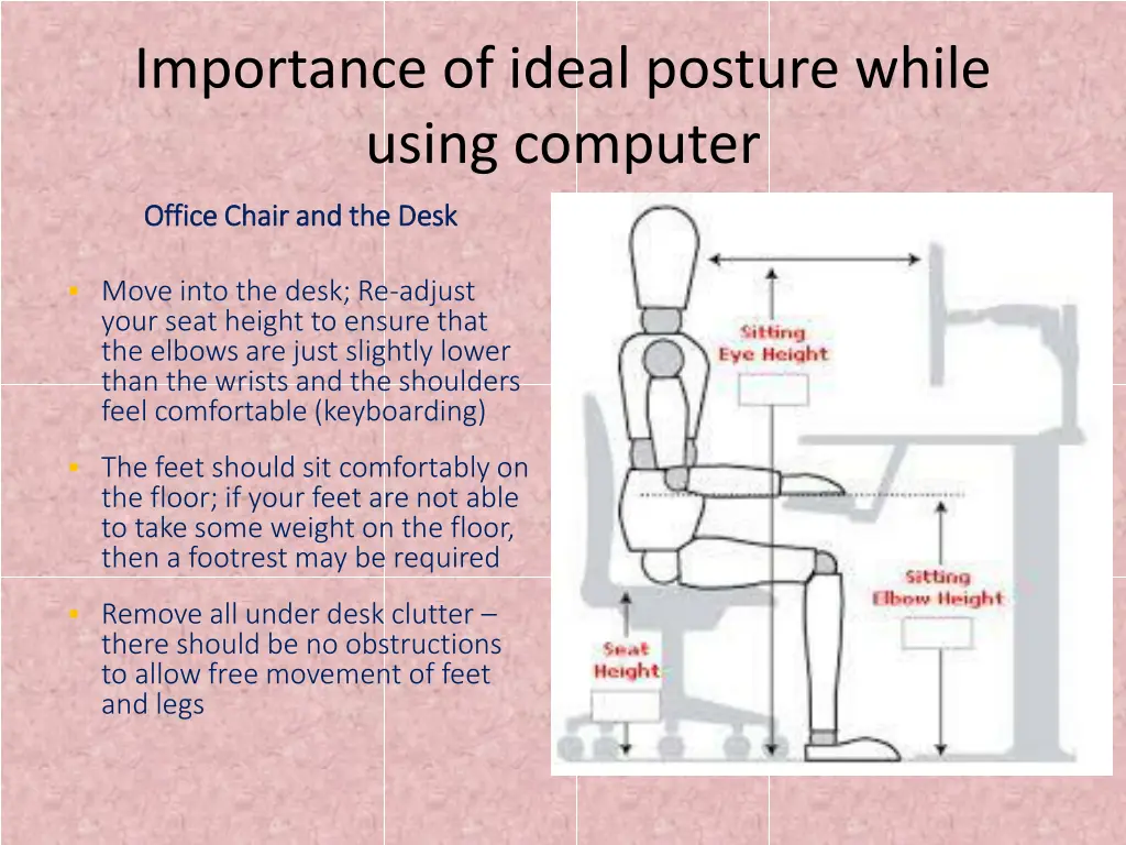 importance of ideal posture while using computer 4