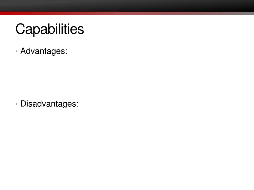 capabilities