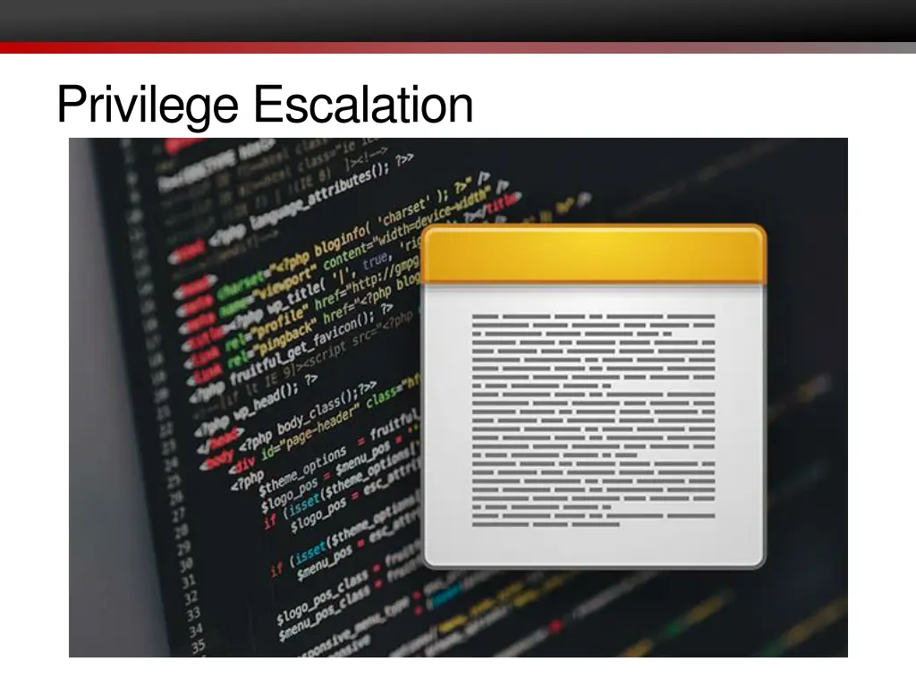 privilege escalation