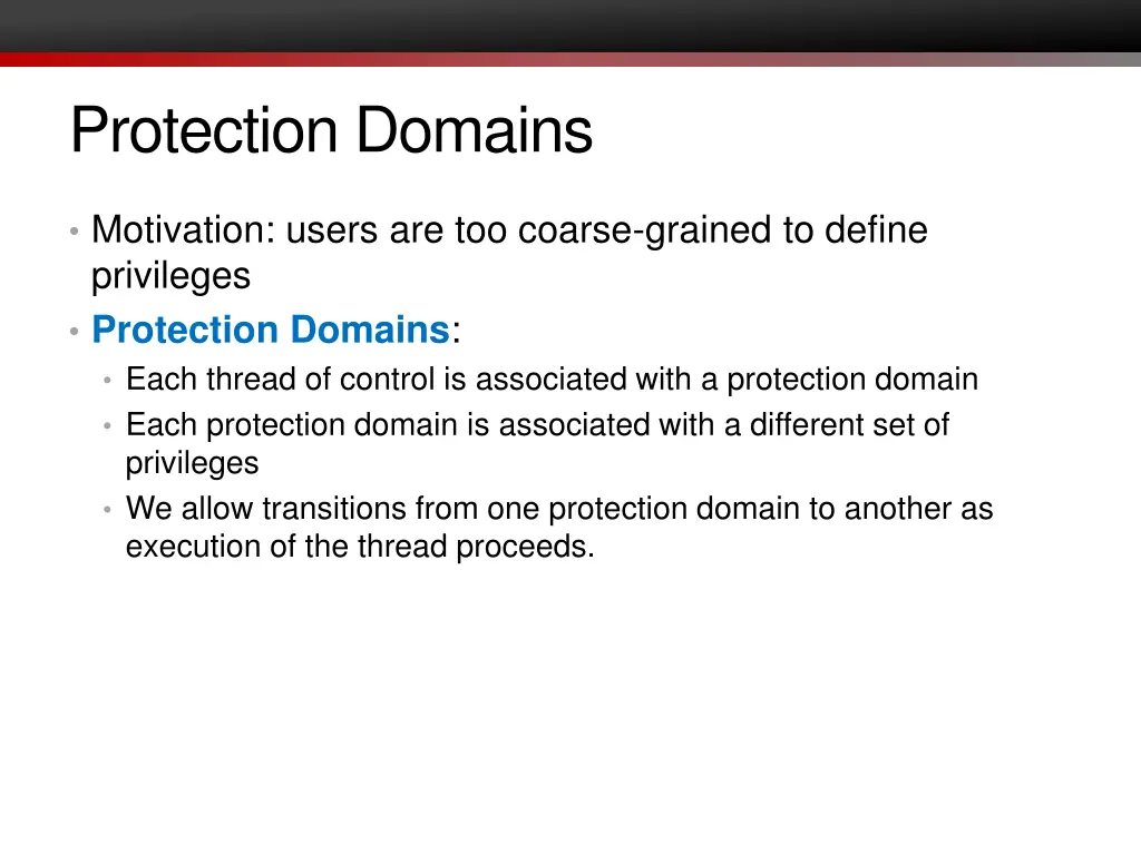 protection domains
