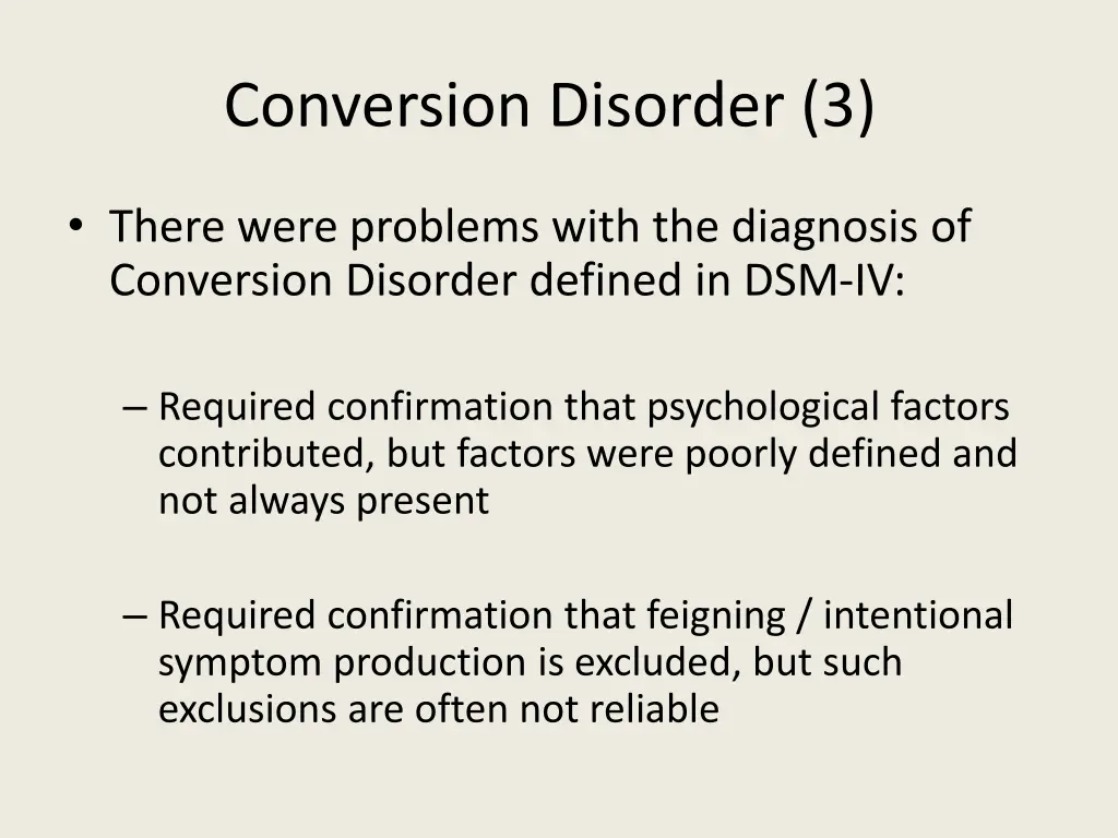 conversion disorder 3