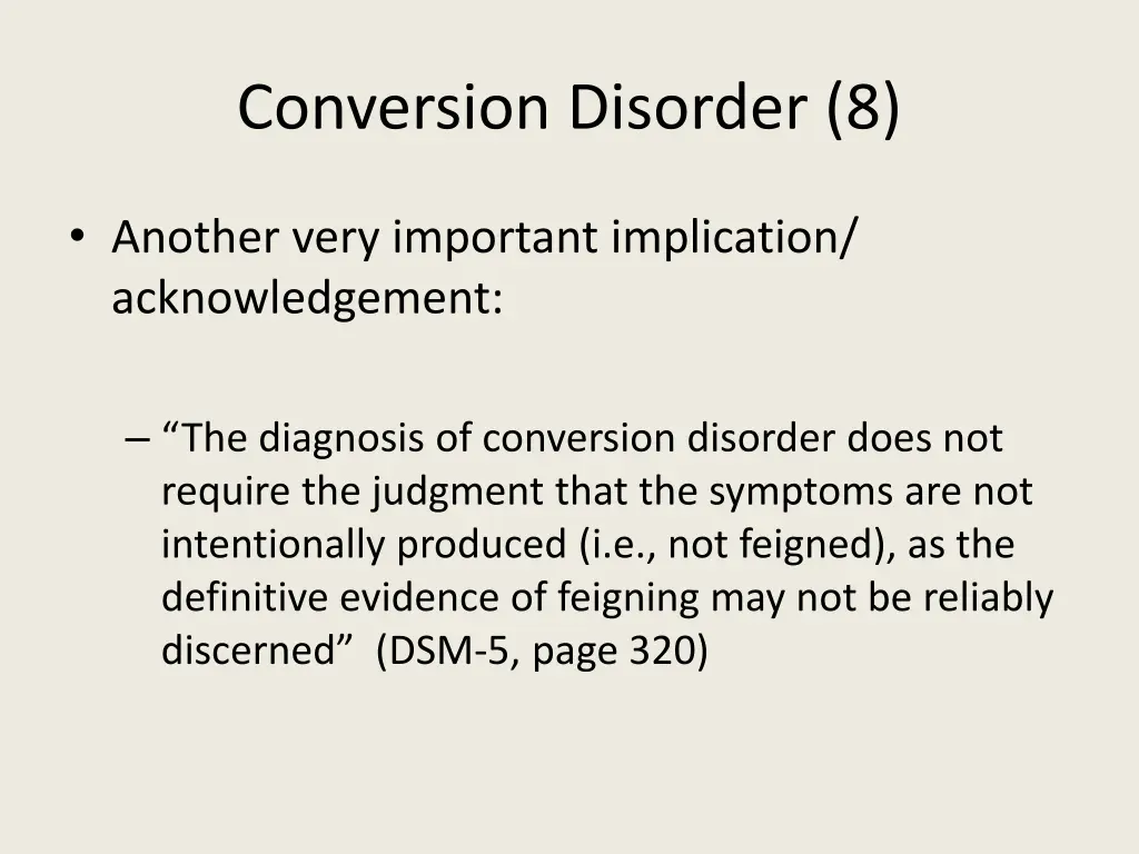 conversion disorder 8