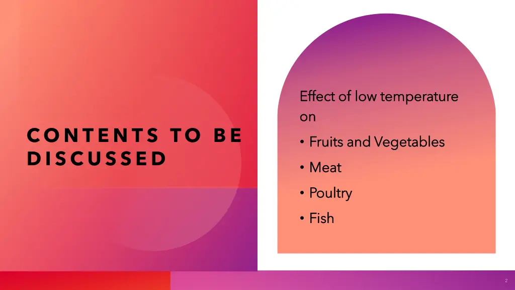 effect of low temperature effect