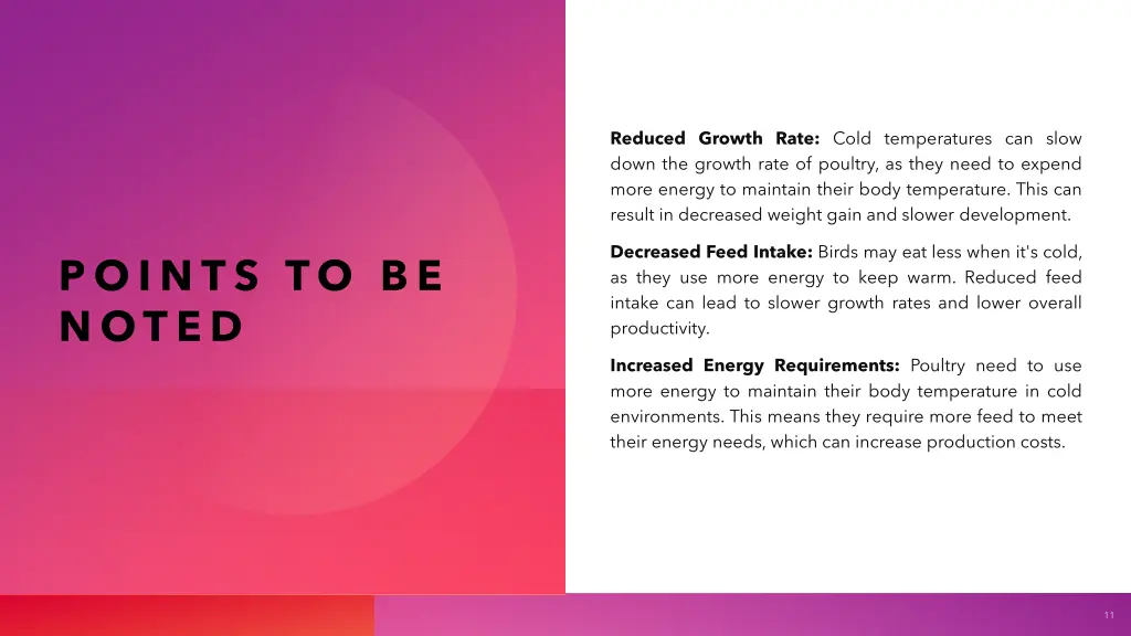 reduced growth rate cold temperatures can slow