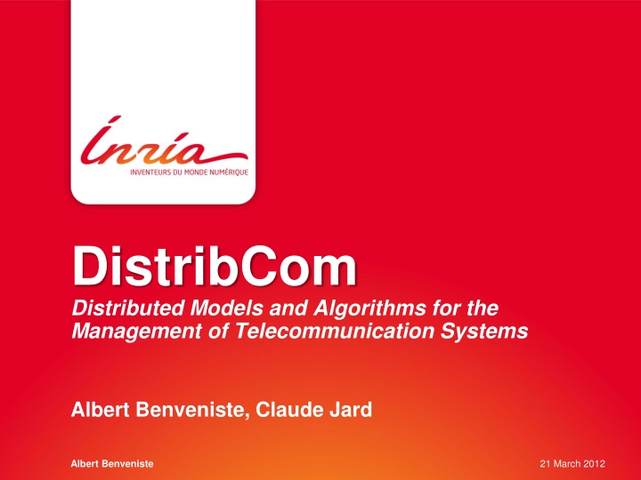 distribcom distributed models and algorithms