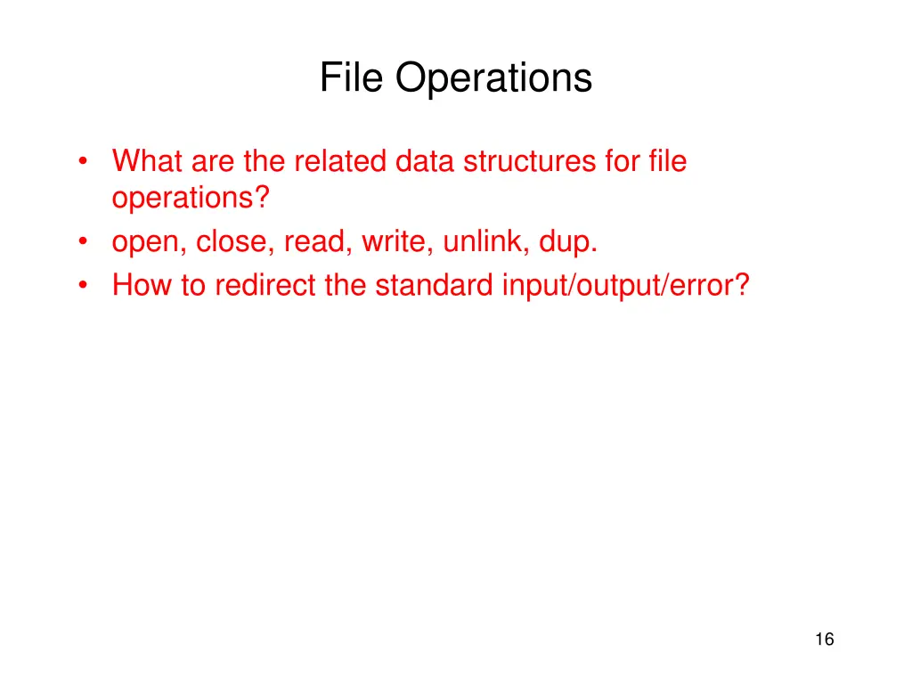 file operations