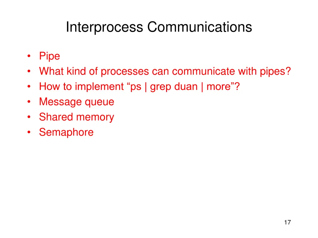 interprocess communications 1