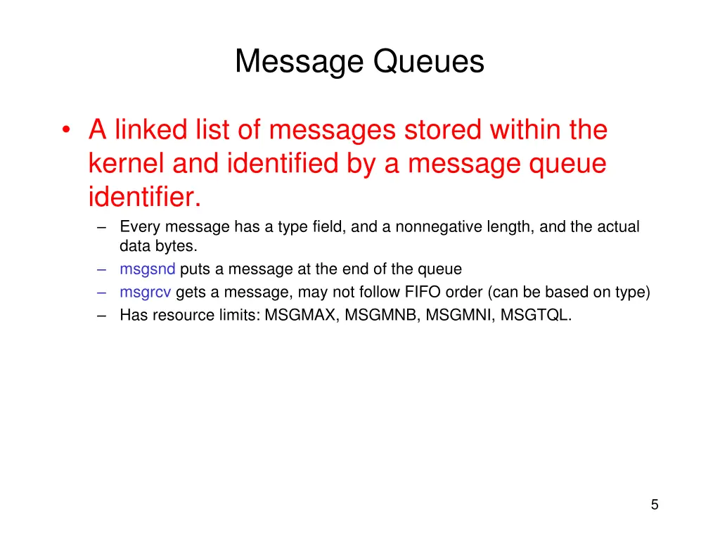 message queues 1
