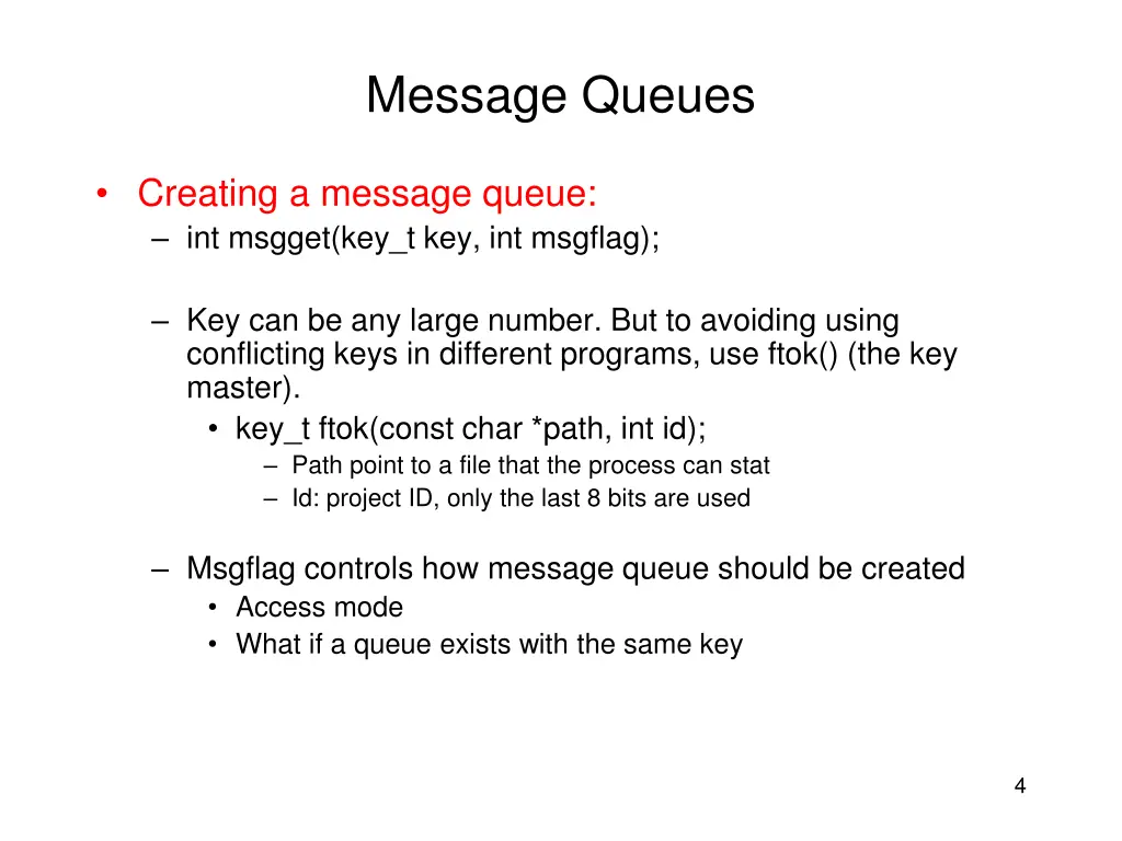 message queues